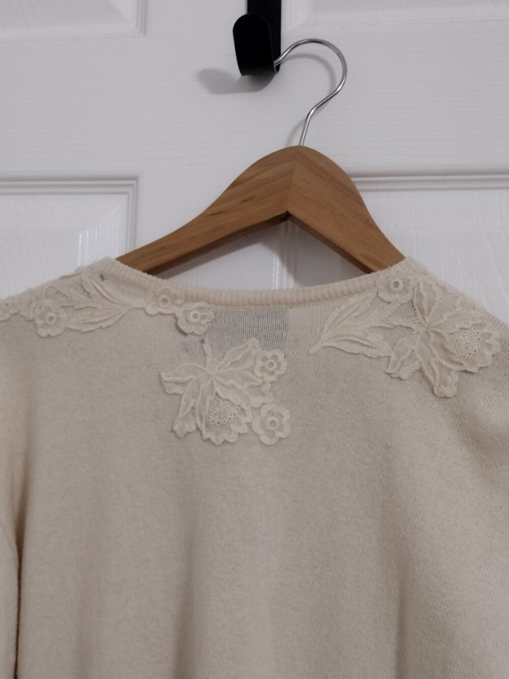 Vintage Ralph Lauren Blue Label Cashmere Silk Cardigan Sweater Women's Large NWT - Picture 8 of 11